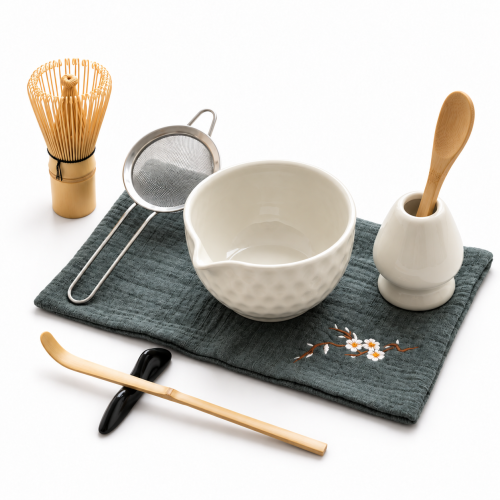 Matcha set 4Barista (white) – un juego de cerámica para preparar té matcha 