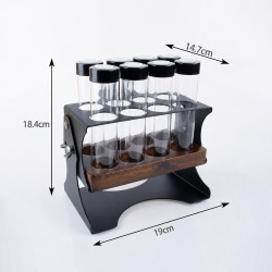 Juego de tubos para almacenar granos de café 4Barista