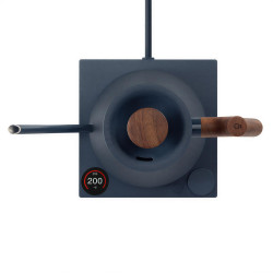 Fellow Stagg EKG PRO stone blue + walnut | eléctrico negro Gooseneck