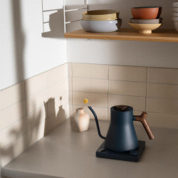 Fellow Stagg EKG PRO stone blue + walnut | eléctrico negro Gooseneck