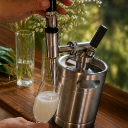 Nitro Cold Brew 2L acero inoxidable Mini barril 4Barista