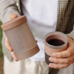 Wacaco Prestina (clay pink) : una cafetera portátil